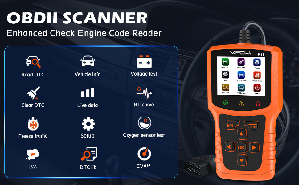OBD2 Code Reader Diagnostic Scanner